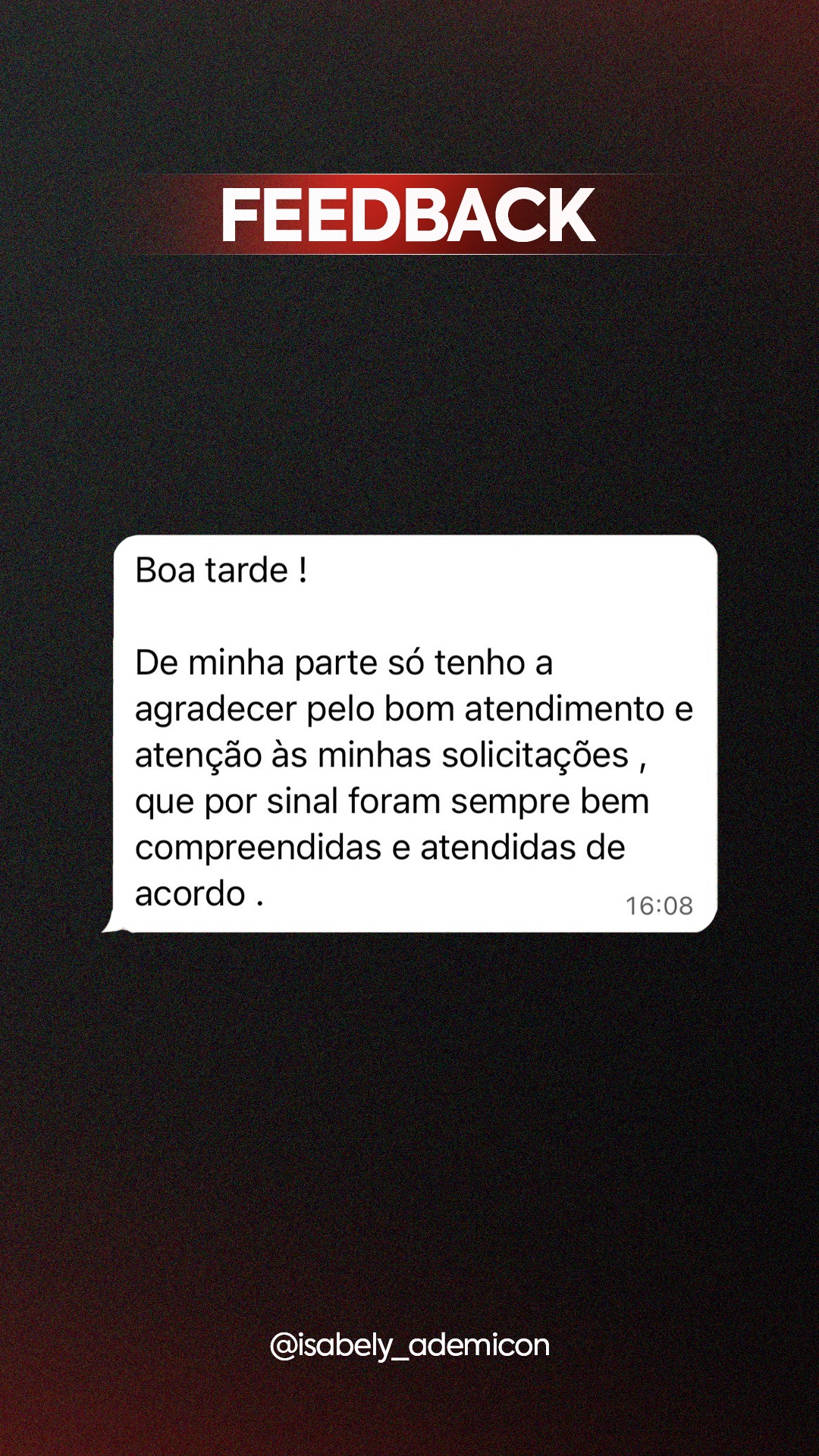 Feedback real de cliente